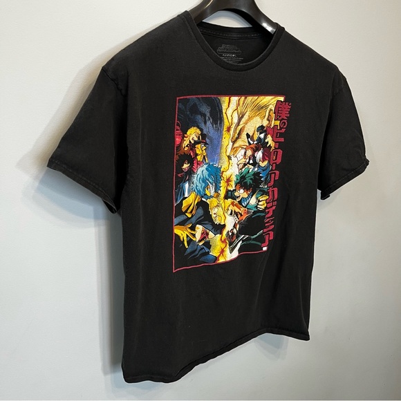 My Hero Academia Funimation Size Large Anime Print T-Shirt Tee Shirt Black - Picture 6 of 7